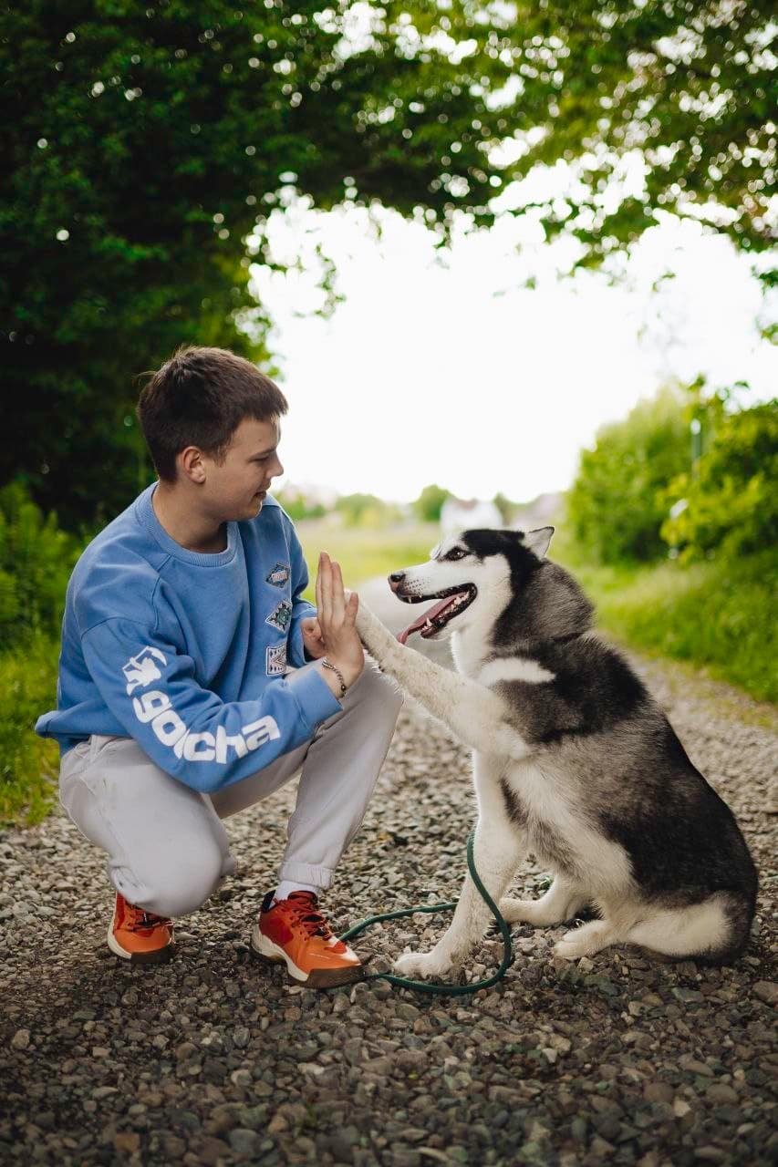 Nik spending time outdoors with Hrom